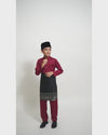 Mahkota Baju Melayu Set FS Kids - MAROON