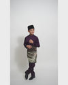 Mahkota Baju Melayu Set MS Kids - ROYAL PURPLE