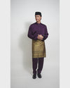 Mahkota Baju Melayu Set MS Adults - ROYAL PURPLE