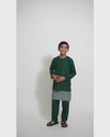 Bangsawan Baju Melayu Set Kids - EMERALD