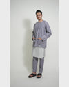 Bangsawan Baju Melayu Set Adults - SILVER